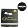 Derby Premium Single Edge Razor Blades, Razor Blades, Single Edge, Ultra Sharp, Chromium - Ceramic - Platinum - Tungsten and Polymer Coated Edges (2)