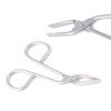 DDP Professional Stainless Steel Scissors Shaped Slant Tip Tweezer Clip 'Eyebrow