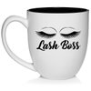 Daylor Lash Boss Makeup Lash Extension Artist Ceramic Coffee Mug Tea Cup Gift (16oz White)