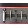LLDSIMEX 5PC M2HSS Combined Center Drills Countersinks 60 Degree Angle Bit Set