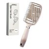 RHOS Detangling Hair Brush for Women&Men-Curved Vented Hair Brush for Faster Blow Drying/Styling,Paddle Vent Detangler Brush for Long,Short,Thin,Curly,Wet&Dry Hair(Beige)