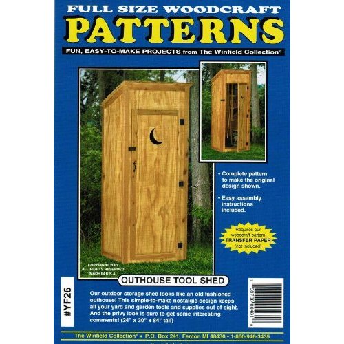 Outhouse Tool Shed Woodworking Project Plan