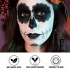 Black Face Paint Stick - 3.8g Halloween Face Body Eye Paint Skeleton Ghost Skull Cosplay Costume Professional SFX Corpse Special Effects Makeup Kit for Adults Kids Full Coverage Skin Paints
