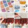 NX Garden 50x100cm Blank Rug Hooking Mesh and Bent Latch Crochet Hook with Wood Handle DIY Kit Tool for Tapestry Carpet Rug Making Embroidery Crafts Decor