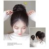 Bincout Meerore 2 Pack Claw Claw Clip,Hair Bun Ponytail Extension Hair Piece Curly Wavy Faux Ponytail Hairpieces Hair Extensions Scrunchie Buns Pony Tails for Women Girls Black