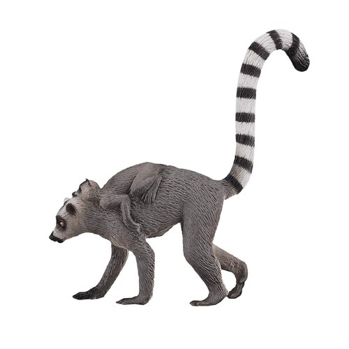 MOJO Lemur with Baby Toy Figure Medium