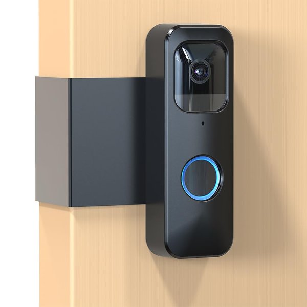Blink Doorbell Mount, Anti-Theft Blink Video Doorbell Door Mount Bracket No Drilling, Not Block Doorbell Motion Sensor, Easy to Install, Fit for Blink Doorbell Camera (Black)