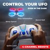 Force1 UFO 4000 Mini Drone for Kids - LED Remote Control Drone, Small RC Quadcopter for Beginners, 2.4GHz Remote Control, 360 Flips, 2 Speed UFO Drone, 2 RC Drone Toy Batteries, Flying Drones for Kids