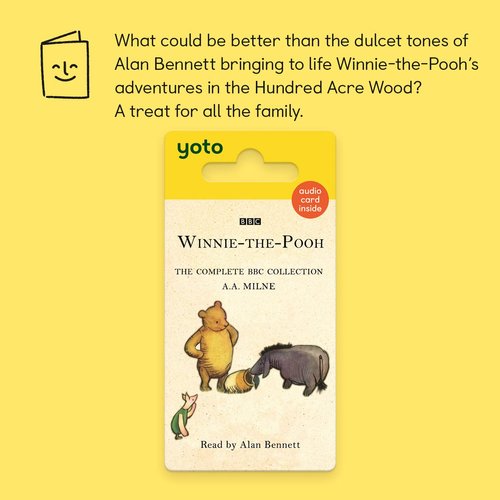 Yoto Winnie The Pooh: The Complete BBC Collection – Kids Audio Card for Use with Yoto Player & Mini All-in-1 Audio Player, Screen-Free Listening with Fun Playtime Bedtime & Travel Stories, Ages 5+