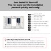 Thermostat for Home, Premium Heat Pump Room Temperature Controller, up to 2H/1C, Easy-to-Read Large Display，White Backlight