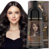 Beiler Hair Dye Shampoo Instant Herbal Ingredients Hair Coloring Shampoo Gray Hair for Men 100% Gray Coverage Women Long Lasting Hair Color (Dark Brown)