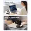 ESSAGER 3 in 1 Foldable Travel Wireless Charger Compatible with iPhone 16/15/14/13/12 Series, 15W Magnetic Wireless Charging Station for Desk for Airpods 4/3/2/Pro, iWatch with 20W Adapter