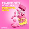 Pepto Bismol Chews, Fast and Effective Digestive Relief from Nausea, Heartburn, Indigestion, Upset Stomach, Diarrhea, 72 Total (3 Packs of 24)