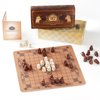 Hnefatafl Viking Chess Set Board Game Traditional Two-Player Strategy Board Game Intelligence Tabletop Tridimensional Chess Set Game Outdoor Adult/Child Travel Board Set (Hnefatafl Viking Chess)