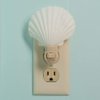 Sea Shell Light - Seashell Night Light Plug in Manual - 1 pc White Clam Sea Shell Night Light Shell - Beach Night Light Plug in - Seashell Light - Bathroom Night Light - Nautical Nightlight Plug in