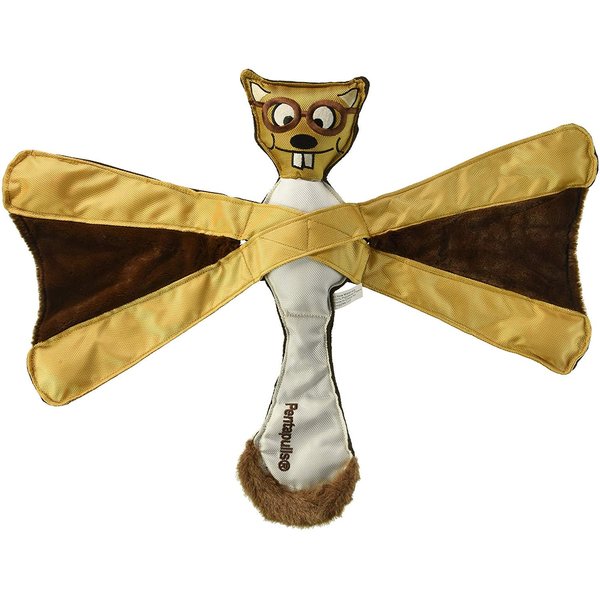 Doggles TYPESQ16 Pentapulls Flying Squirrel Dog Toy, 11"