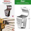10 Pack Vinyl Siding Clips, No-Hole Outdoor Siding Hanger Camera Mount Clips for Blink, Ring, Arlo, Doorbell, Vinyl Siding Hooks for Hanging Lights, Decors