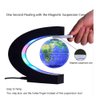 FUZADEL Multi-Color Changing Floating Globes Levitating Globes Lamp Magnetic Levitation Floating Globes of the World for Home/Office Desk Floating Magnet World Globe (Valentines Day Decorations)