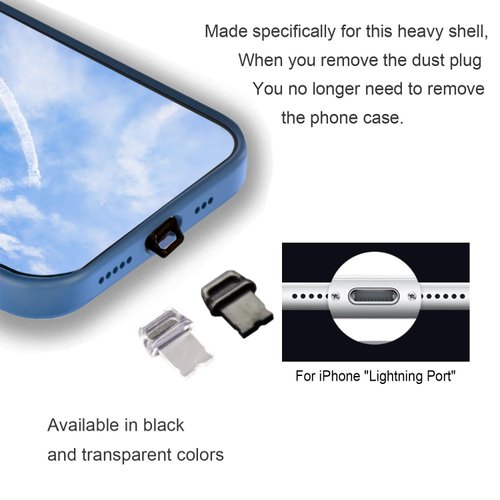 10 Packs of Easy to Grip Phone Dust Plugs, Lightning Charging Port Protective Cover, with Plug Bracket, Storage Box, Compatible with iPhone 14 13 12 11 X XS XR 8 7 SE
