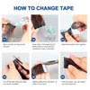 Roeula Tape In Tape Replacement 60 Pieces Hair Tape for Tape in Hair Extensions Tape Tabs Double Sided Extension Tapes for Replacement 4cm x0.8cm (60 Pieces, Blue)