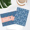 Canopy Street Thank You Cards With Happy Rainbow And Sloth Design / 24 Colorful Thank You Note Cards And Envelopes / 6 Cute Designs