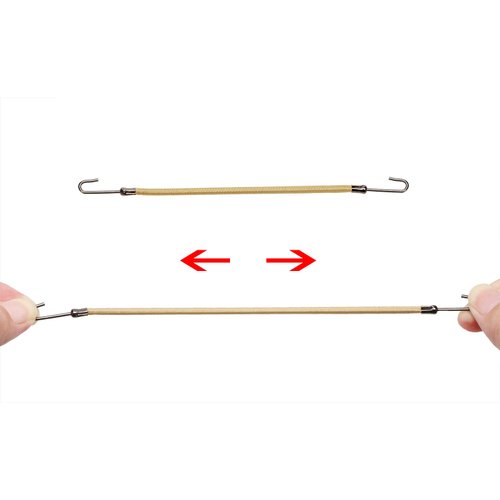 Mini Skater 10Pcs Women Ponytail Hooks Bungee Small Rubber Bands Hair Ties Accessories Elastic Holder Blonde Beige Styling Headbands Tools Claw Thick Hair Clips for Girl (Apricot)