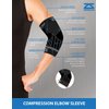 Zensah Compression Tennis Elbow Sleeve for Elbow Tendonitis, Tennis Elbow, Golfer's Elbow - Elbow Support, Elbow Brace,Medium,White
