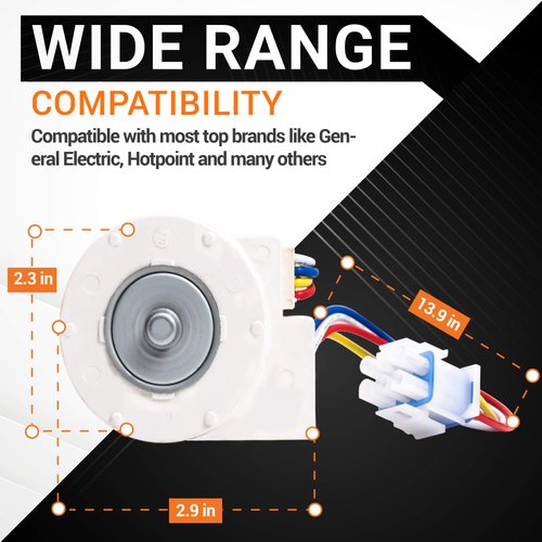 BlueStars Ultra Durable WR60X10185 Refrigerator Evaporator Fan Motor Replacement Part - Exact Fit for GE & Hotpoint Refrigerators - Replaces WR23X10353 WR23X10355 WR23X10364 PS1019114 AP3875639
