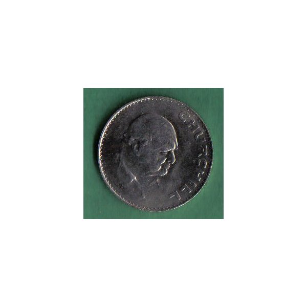 1965 UK Great Britain English Crown (5 Shillings) Winston Churchill Commemorative Coin KM#910