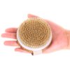 H&S Round Body Brush for Skin Exfoliating - 2 Pcs - Cellulite Shower Skin Brushes for Wet and Dry Brushing - Shower Scrubber for Skin Cellulite with Natural Bristle