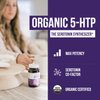 Organic 5-HTP - 200 mg | 99% 5HTP Concentration, Plus Cofactor Vitamin B6 & Lion’s Mane | Water Extracted from Organic Griffonia Seeds | Supports Mood, Cognition & Sleep (60 Capsules | 30 Servings)