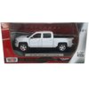 Motormax 2017 Chevy Silverado 1500 LT Z71 Crew Cab Pickup Truck 1/24 Scale Diecast Model Car White