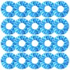 WILLBOND 20 Pcs Cheer Scrunchies Cheer Hair Accessories Cheerleading Hair Ties Elastic Scrunchies Hairband Cheerleading Gifts for Girls Women Team Sport Player Gift Birthday Party (Blue)