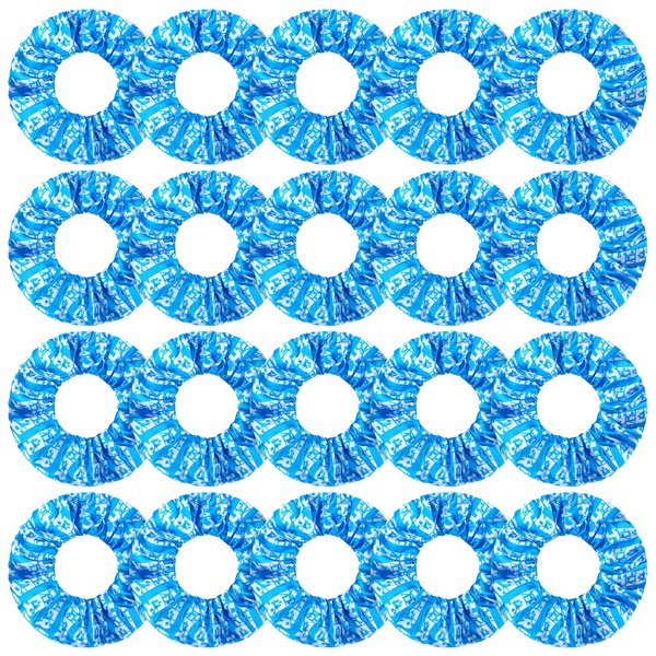 WILLBOND 20 Pcs Cheer Scrunchies Cheer Hair Accessories Cheerleading Hair Ties Elastic Scrunchies Hairband Cheerleading Gifts for Girls Women Team Sport Player Gift Birthday Party (Blue)