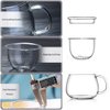 Lezero 13 ounce Tea Cups Kits Loose Tea-leaf Brewing System, Thickened Glass Cups with Tea Infuser Basket and Lid, Simple Filtration Teacups Great for Family Daily