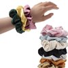 10 Packs Hair Ties Silky Satin Scrunchies for Women Girls Hair Elastic Bands Ponytail Holder Soft Hair Accessories