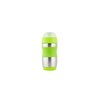 Kid Basix Safe Sporter, Lunch & Sport Stainless Steel Water Bottle, Easy Pull Spout, Mud Cap, Dishwasher Safe, Holds 12oz, Lime