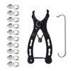SeonFook Bicycle Chain Tool Bicycle Chain Repair Tool Kit, Bike Link Plier Tool Set with 5 Pairs Quick Link Bicycle Chain Joint Connector Reusable MTB Buckle Missing Link