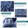 JEFFSUN Microfiber Hair Drying Towel for Women Girls, Super Absorbent Quick Dry Towel Wrap for Curly Long Thick Frizzy Wet Hair, Easy to Use Hold Hair Turban (Blue-Universe)