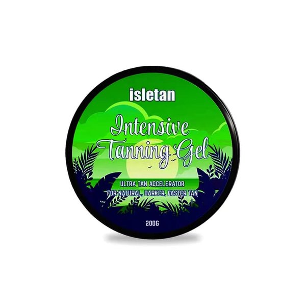 isletan intensive tanning gel watermelon, tanning gel for outdoor sun & tanning bed, 200g