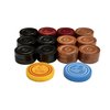 Professional Carrom Board Game International Champion Wooden 8mm Coins, Set of 24 Coins with 2 Striker Included