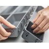 Joseph Joseph Blox 7 Piece Plastic Storage Trays Cosmetics, Stationary, Utensils Drawer Organizer Grey