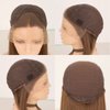 RONGDUOYI Black Curly Wig with Highlights Synthetic Lace Front Wigs for Women Natural Hairline Black Mix White Long Wave Wig Daily Use Synthetic Hair Wig Cosplay