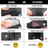 Genuine Leather Smoking Tobacco Pipe Pouch Case Bag for 2 Pipes Tamper Filter Tool Cleaner Preserve Freshness (Black)