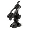Scotty #265 Fly Rod Holder w/ #241 Side Deck Mount, Black, Small
