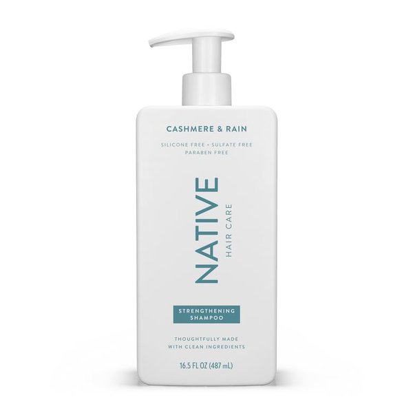 Native Cashmere & Rain Strengthening Shampoo and Conditioner Set 16.5 oz each, Blue