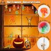 4PCS Telescopic Suction Cup Skeleton Toys, Shape Changing Telescopic Pop Tube Halloween Skeleton Fidget Toys, Skeleton Action Figure for Halloween Party Favors Kids Toddler Gift