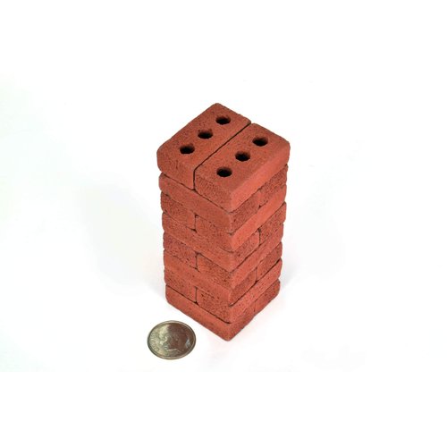 Acacia Grove Mini Red Bricks, 1:6 Scale (16 Pack)