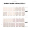 NAILOG Semi Cured Gel Nail Strips, 34 pcs Salon-Quality Gel Nail Stickers, Long Lasting Nail Wraps for Women with Soft Gel Finish | Isabelle