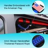 Gaizon 4 Pack Grab Handles Roll Bar Paracord Handgrip Handles with America Flag Pattern Replacement for Jeep Wrangler YJ TJ JK JL,Gladiator JT 1955-2022(Blue)
